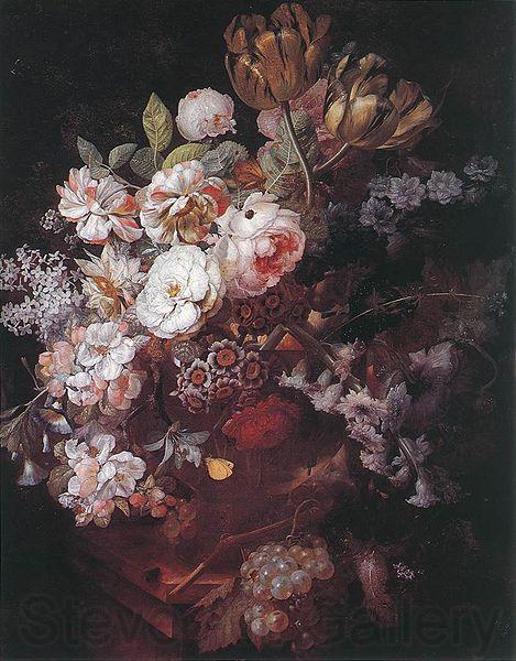 Jan van Huijsum Vase of Flowers
